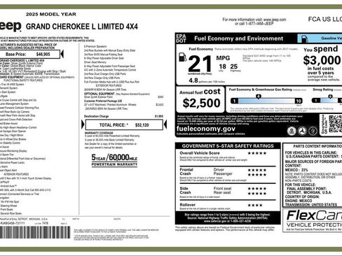 Used 2025 Jeep Grand Cherokee L Limited image 5