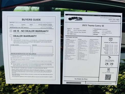 Used 2023 Toyota Camry SE image 5