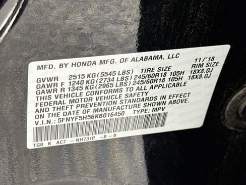 Certified 2019 Honda Pilot EX-L image 33