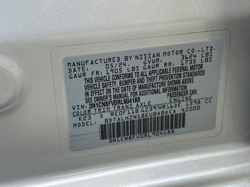 Certified 2024 Nissan Versa SR FWD image 28