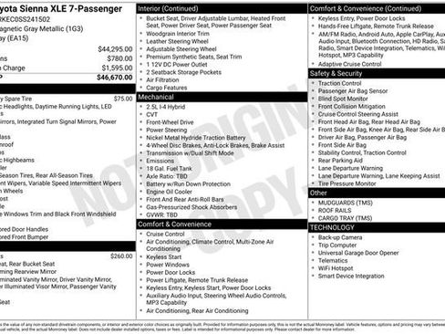 Used 2025 Toyota Sienna XLE FWD image 39