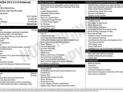 Used 2025 MAZDA CX-5 AWD 2.5 S w/ Preferred Package image 10