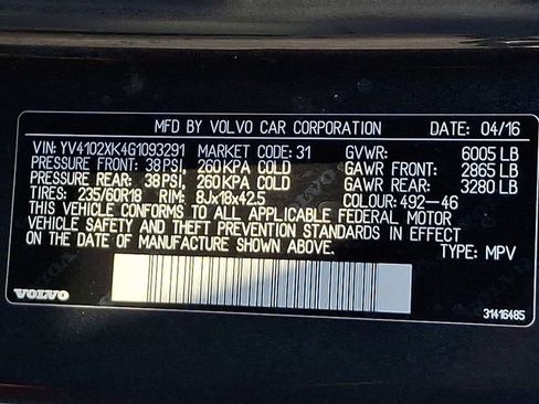 Used 2016 Volvo XC90 T5 Momentum AWD/4WD image 27