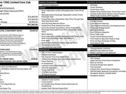 New 2026 RAM 1500 Limited AWD/4WD image 46