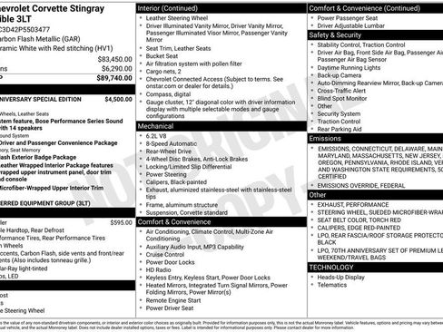 Used 2023 Chevrolet Corvette Stingray Premium Conv image 46