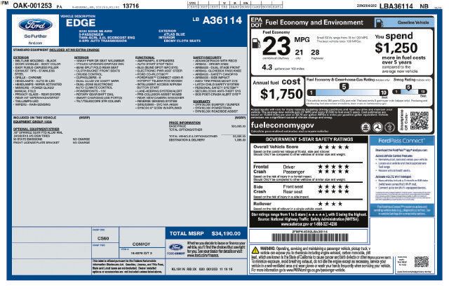 Used 2020 Ford Edge SE AWD/4WD image 6