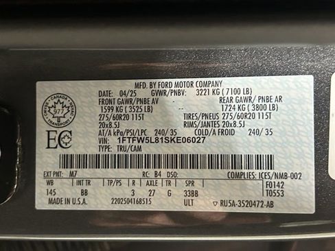 Certified 2025 Ford F150 Lariat AWD/4WD image 31