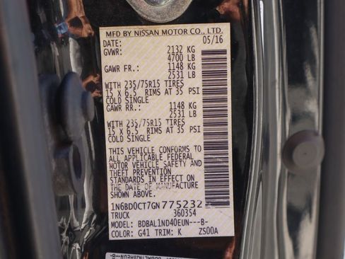 Used 2016 Nissan Frontier S image 45