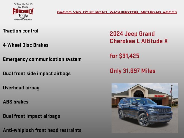 Used 2024 Jeep Grand Cherokee L Altitude AWD/4WD image 25