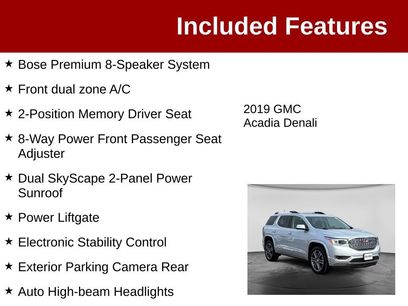 Used 2019 GMC Acadia Denali w/ Technology Package