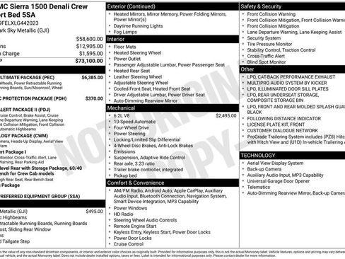Certified 2020 GMC Sierra 1500 Denali w/ Denali Ultimate Package AWD/4WD image 5