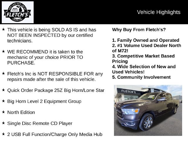 Used 2019 RAM 1500 Big Horn AWD/4WD image 2