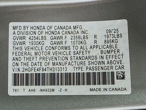 New 2026 Honda Civic Sport image 40