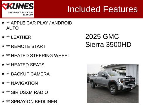 Used 2025 GMC Sierra 3500 SLE w/ SLE Value Package image 2