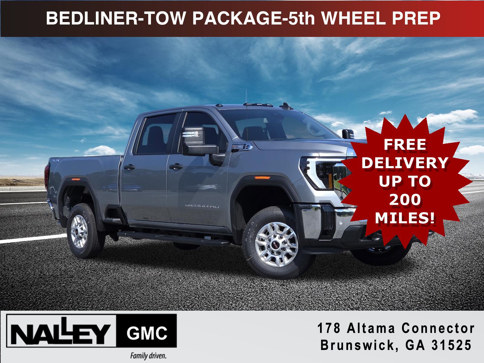 New 2026 GMC Sierra 2500 Pro w/ 1SA Pro Safety Plus Package AWD/4WD 360° Tour
