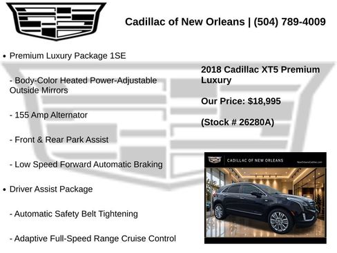 Used 2018 Cadillac XT5 Premium Luxury FWD image 7