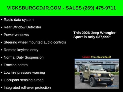 New 2026 Jeep Wrangler Sport image 11