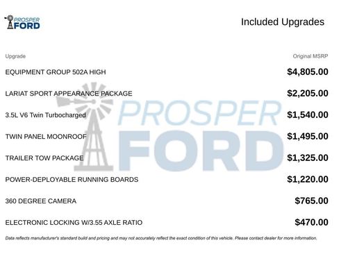 Used 2023 Ford F150 Lariat w/ Equipment Group 502A High image 3