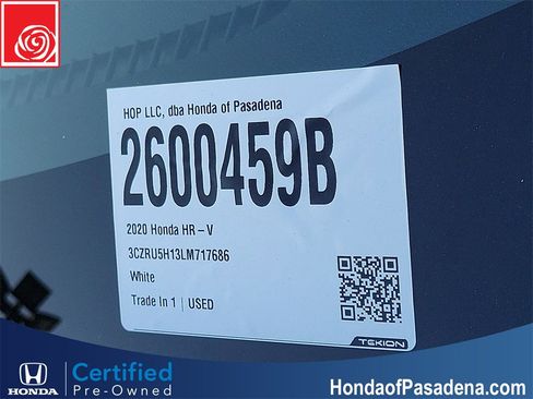 Certified 2020 Honda HR-V Sport image 32