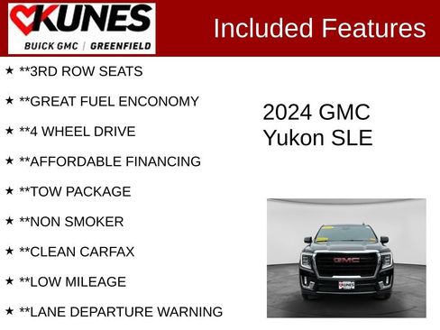 Used 2024 GMC Yukon SLE AWD/4WD image 3