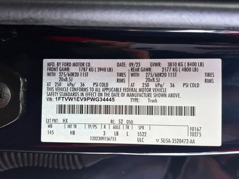 Certified 2023 Ford F150 Lightning Lariat w/ Equipment Group 511A High AWD/4WD image 25