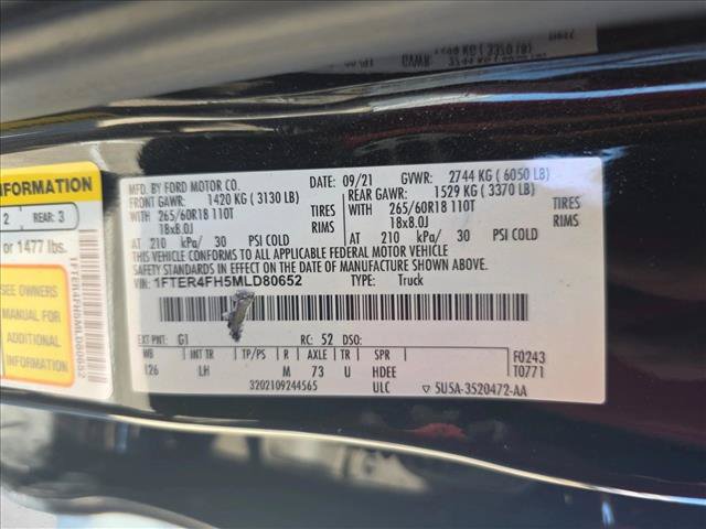 Used 2021 Ford Ranger XL w/ FX4 Off-Road Package AWD/4WD image 24