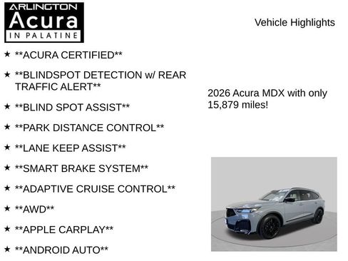 Certified 2026 Acura MDX A-Spec w/ Advance Package AWD/4WD image 7