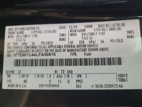 Used 2020 Ford F150 XLT w/ Equipment Group 301A Mid image 33