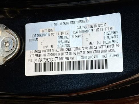 Used 2017 MAZDA MX-5 Miata RF Club RWD image 27
