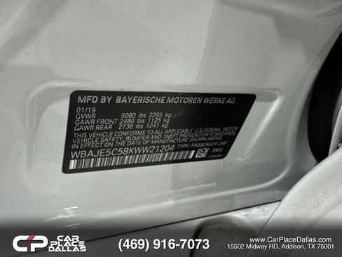 Used 2019 BMW 540i w/ M Sport Package RWD image 49