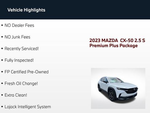 Used 2023 MAZDA CX-50 AWD 2.5 S w/ Cargo Package image 3