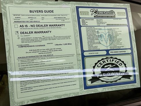 Used 2022 Subaru Impreza 2.0i AWD/4WD image 35