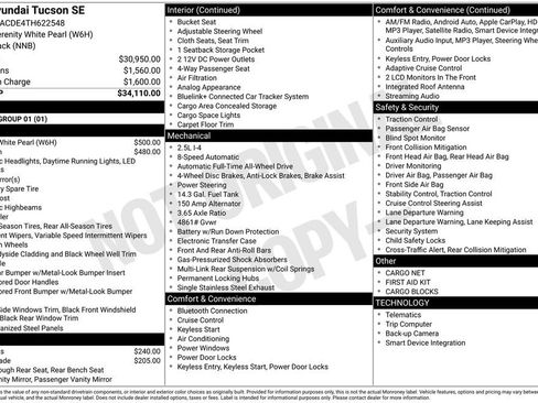 New 2026 Hyundai Tucson SE AWD/4WD image 2