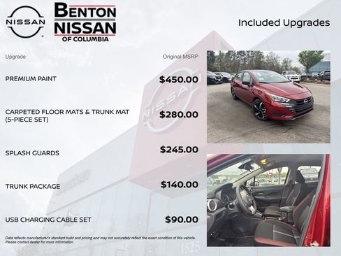 New 2025 Nissan Versa SR w/ Trunk Package image 7