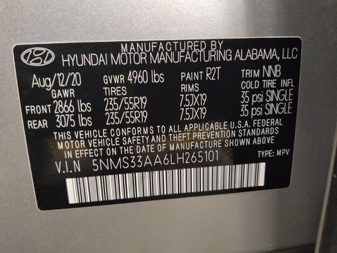 Used 2020 Hyundai Santa Fe SEL image 33