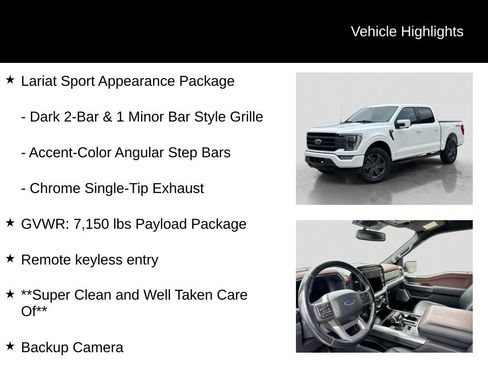 Used 2023 Ford F150 Lariat w/ Equipment Group 502A High AWD/4WD image 16