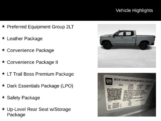 Used 2024 Chevrolet Silverado 1500 LT Trail Boss w/ LT Trail Boss Premium Package AWD/4WD image 27