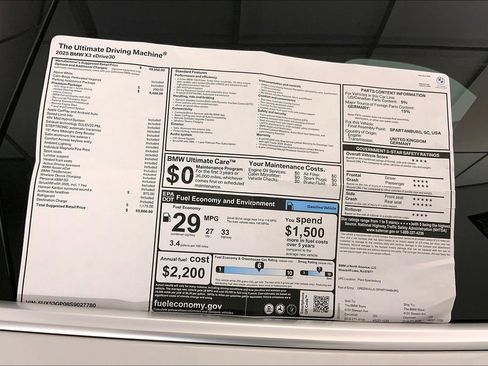 New 2025 BMW X3 xDrive30i w/ Premium Package image 12