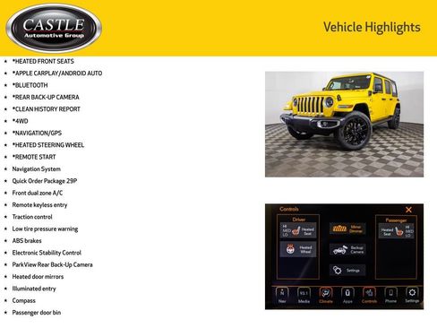 Used 2021 Jeep Wrangler Unlimited Sahara w/ Cold Weather Group AWD/4WD image 3