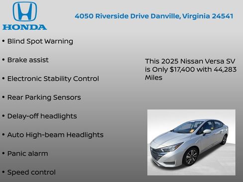 Used 2025 Nissan Versa SV FWD image 17