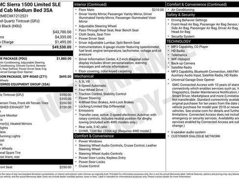 Used 2019 GMC Sierra 1500 SLE w/ SLE Value Package AWD/4WD image 3