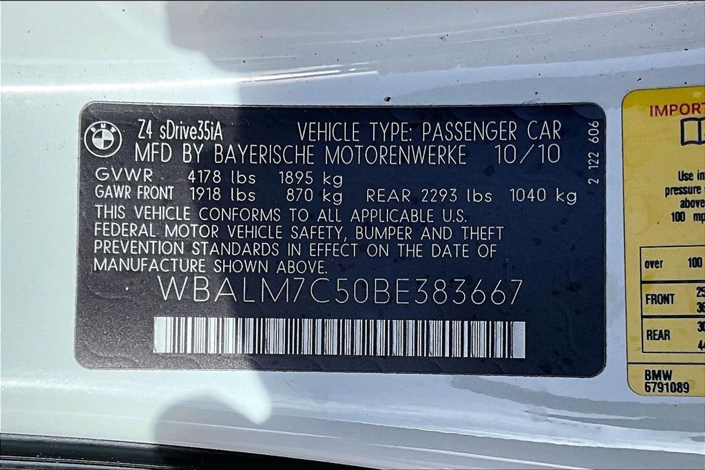 Used 2011 BMW Z4 sDrive35i RWD image 30