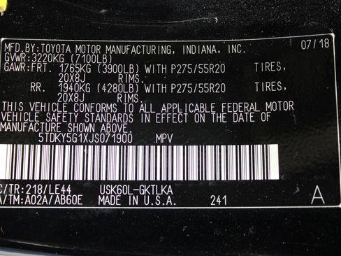 Used 2018 Toyota Sequoia Limited w/ Safety & Convenience Package image 91