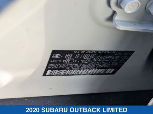 Used 2020 Subaru Outback Limited w/ Popular Package #2 image 22