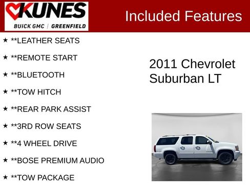 Used 2011 Chevrolet Suburban LT AWD/4WD image 2