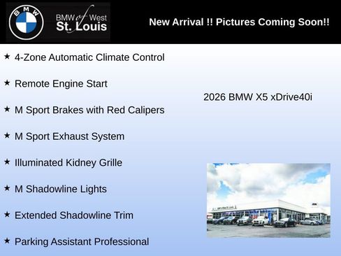 Used 2026 BMW X5 xDrive40i w/ M Sport Package AWD/4WD image 4