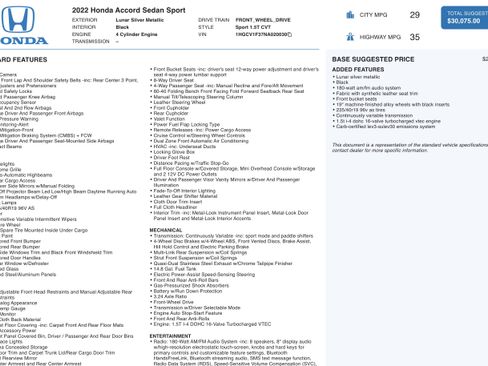 Used 2022 Honda Accord Sport image 5