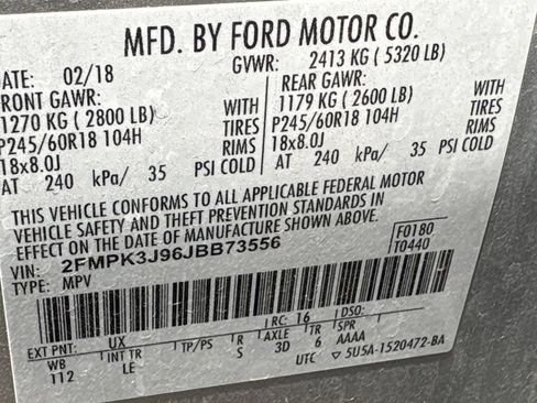 Used 2018 Ford Edge SEL w/ Equipment Group 201A FWD image 17