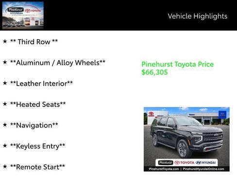 Used 2025 Chevrolet Tahoe Z71 AWD/4WD image 14