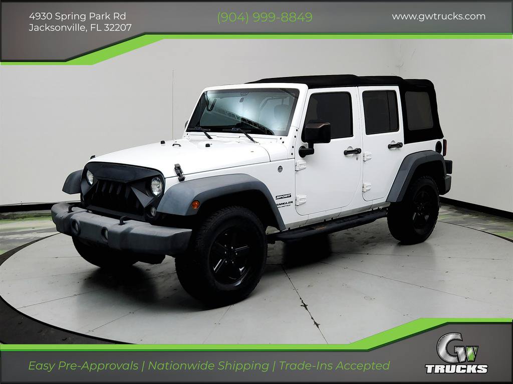 Used 2017 Jeep Wrangler Unlimited Sport w/ Max Tow Package AWD/4WD image 1